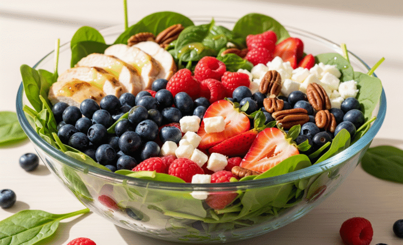 Berry & Chicken Spinach Salad: Your 30-Minute Ticket to a Fancy, Feel-Good Feast