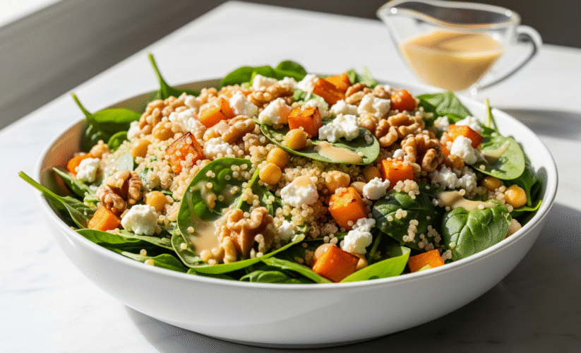 Quinoa Spinach Power Salad: A Protein-Packed Energy Boost in 30 Minutes