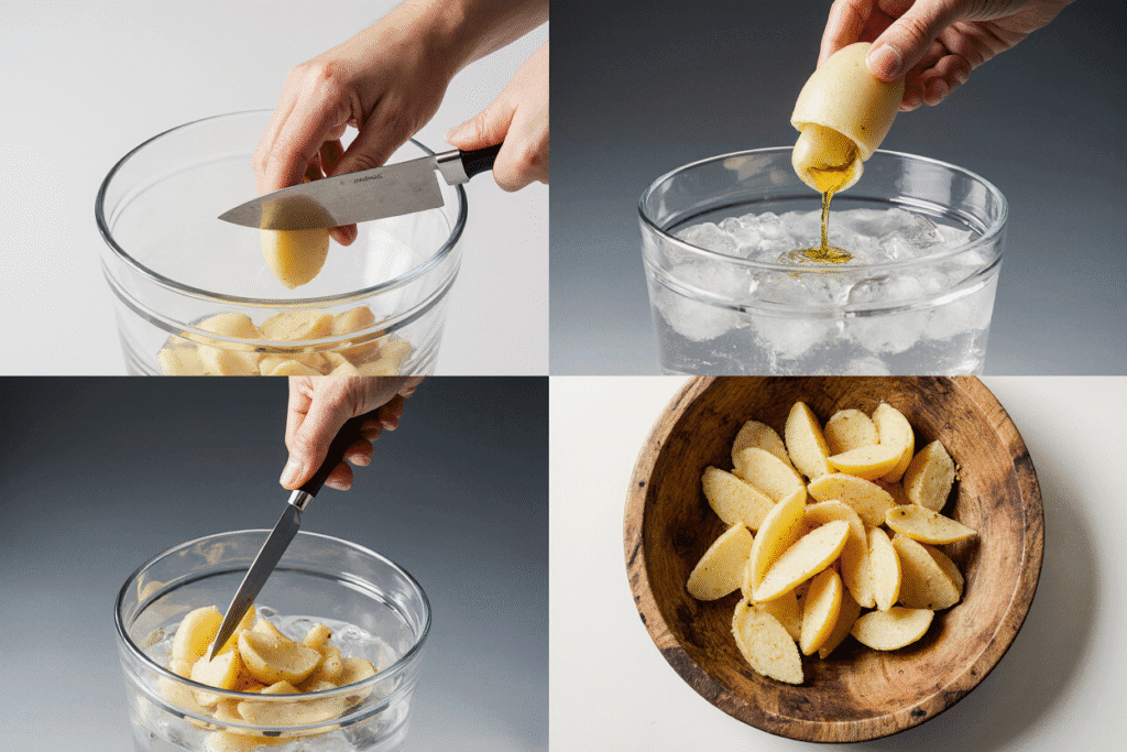 Air Fryer French Fries steps