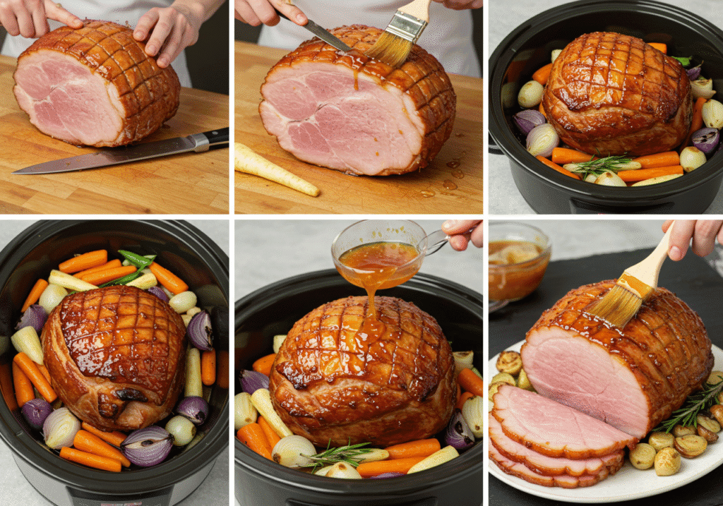 Step-by-step sSlow Cooker Ham Recipes