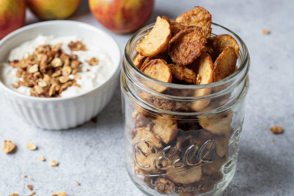 Air Fryer Cinnamon Apple Chips