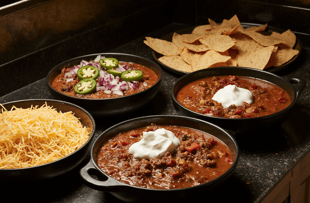 Slow Cooker Chili Serving Suggestions