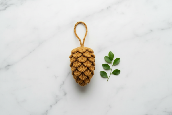 Textured Crochet Pinecone: A Rustic Holiday Ornament Tutorial