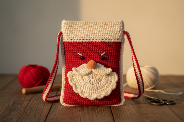 Jolly Santa Crossbody Bag: A Beginner-Friendly Crochet Pattern